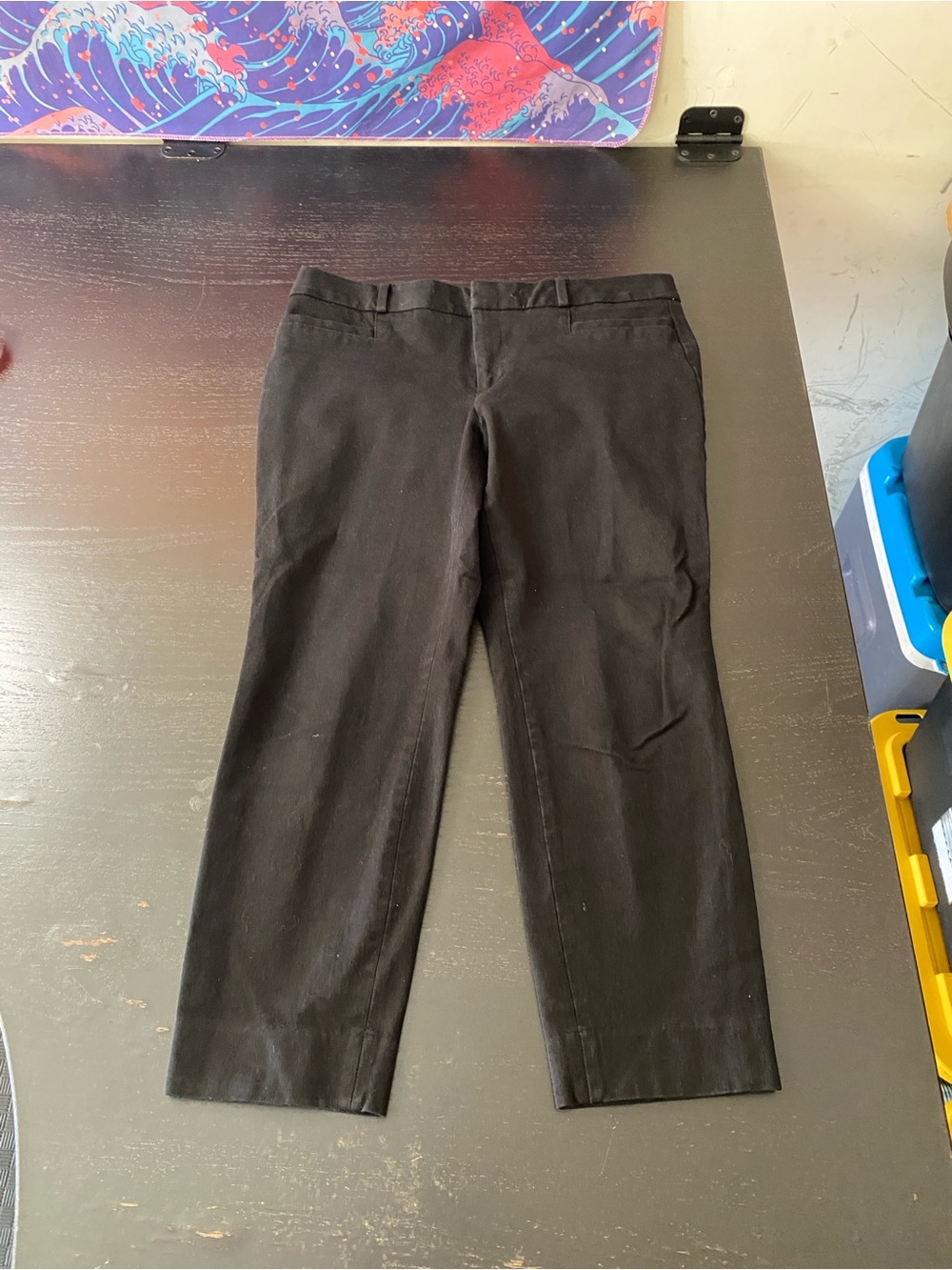 Banana Republic Black Straight Dress Trousers